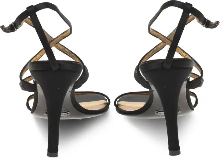 Strappy Satin Sandals - Image 4