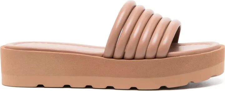 Strappy Slip-On Platform Sandals