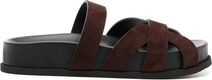 Strappy Suede Sandals