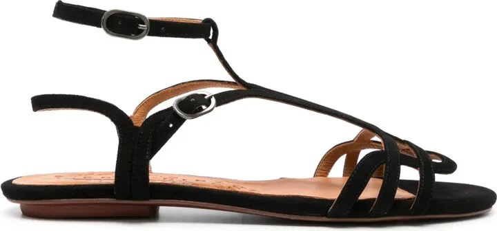 Strappy Suede Sandals