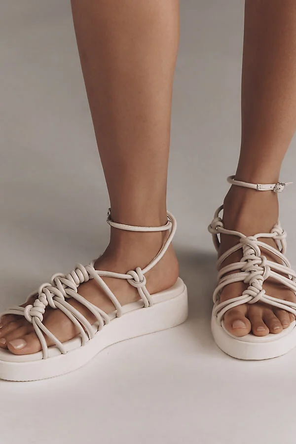 Strappy Tubular Platform Sandals - Image 2