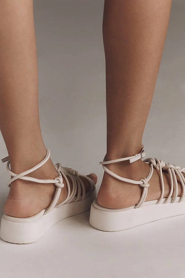 Strappy Tubular Platform Sandals - Image 3