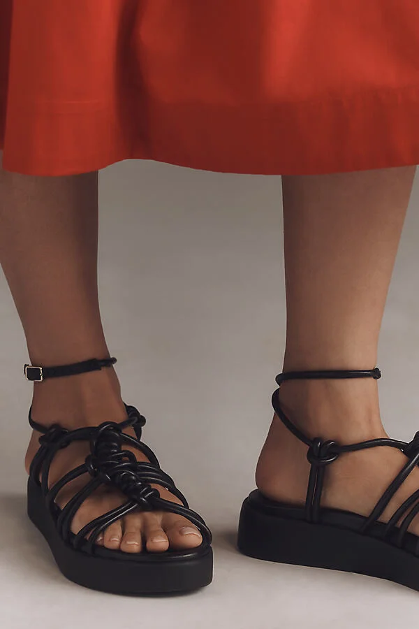 Strappy Tubular Platform Sandals - Image 2