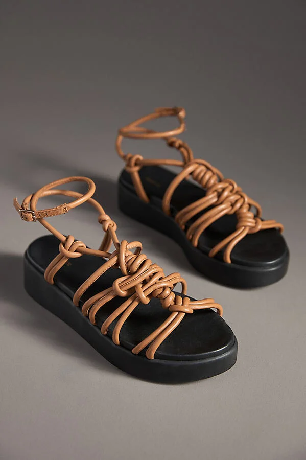 Strappy Tubular Platform Sandals - Image 2