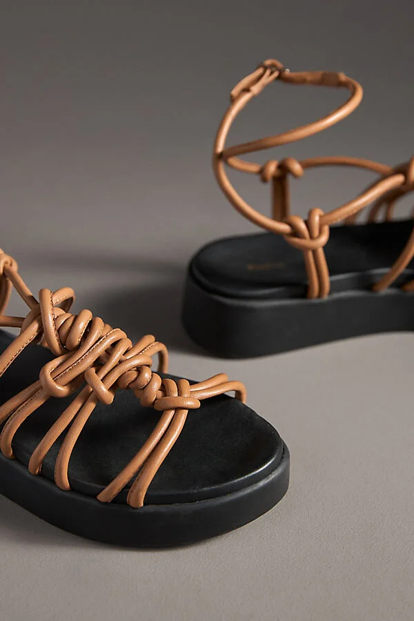 Strappy Tubular Platform Sandals - Image 3