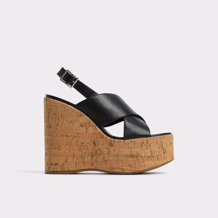 Strappy wedge sandal