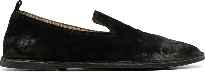 Strasacco round-toe suede loafers