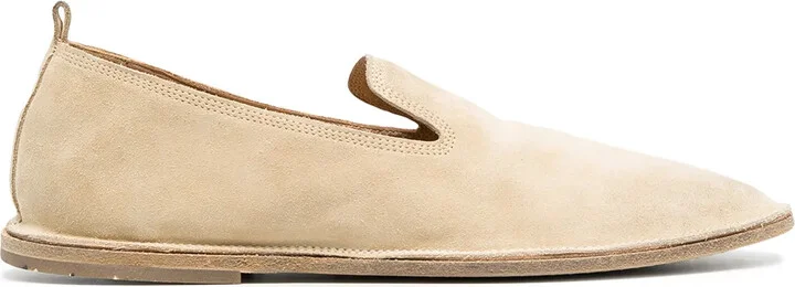 Strasacco round-toe suede loafers