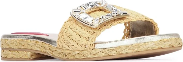 Strass Buckle Raffia Espa Mule 25 - Image 2