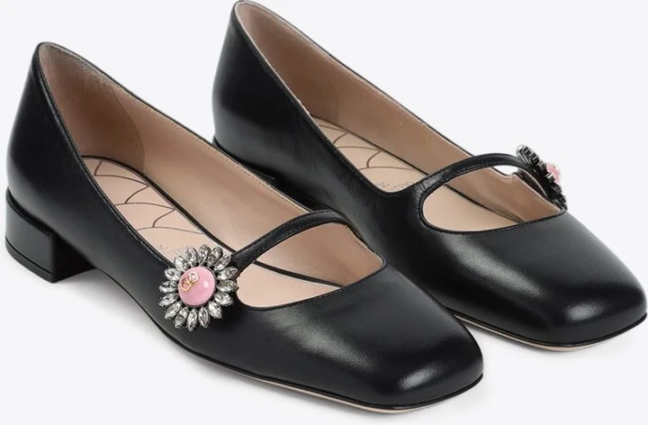 Strass-Button Ballet Flats - Image 2