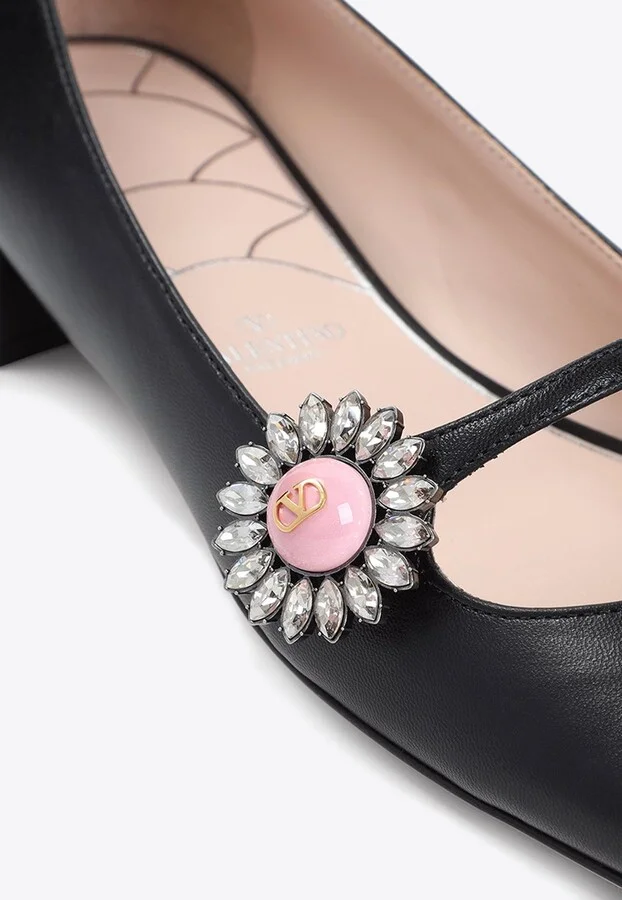 Strass-Button Ballet Flats - Image 3