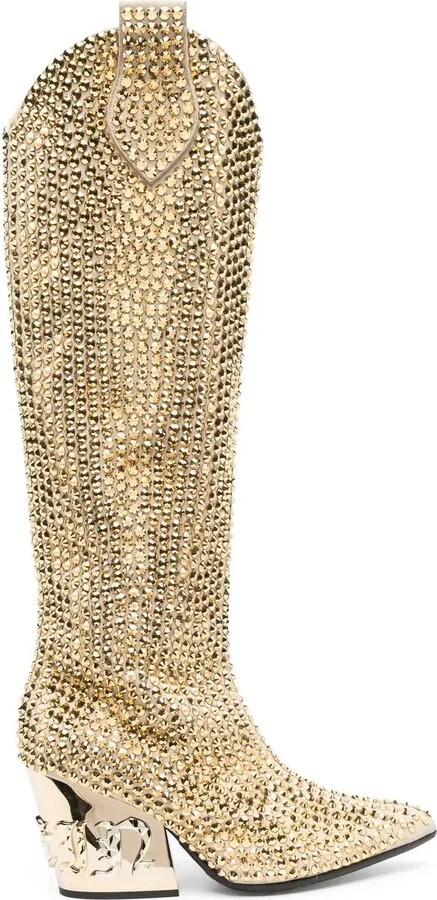 Strass CowBoy calf-length boots
