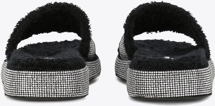 Strass-Embellished Flat Slides - Image 2