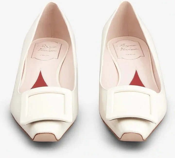 Strass Heel Ballerina Flats in Patent Leather - Image 3
