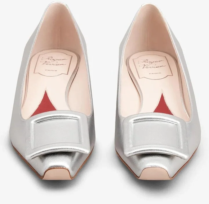 Strass Heel Ballerina Flats in Patent Leather - Image 3