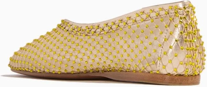 Strass Mesh Ballerina Shoes in Reflex - Image 3