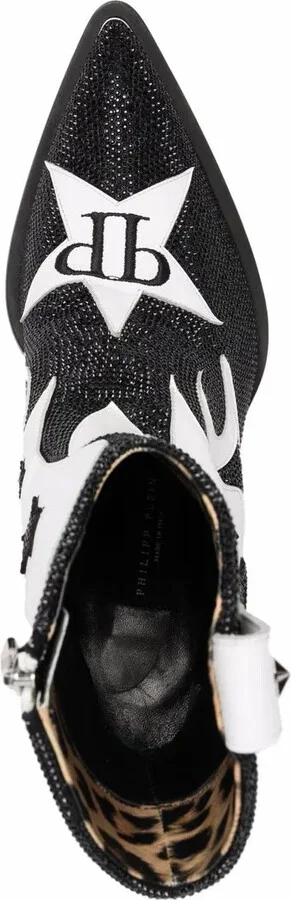 Strass Mid-Heel Cowboy Boots - Image 4