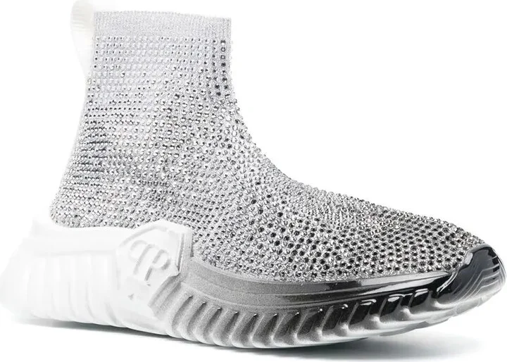 Strass Runner crystal-embellished sock sneakers - Image 2