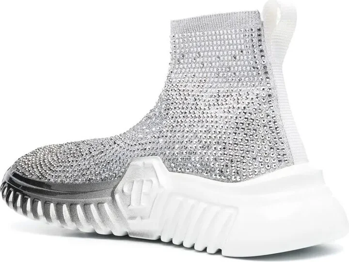Strass Runner crystal-embellished sock sneakers - Image 3