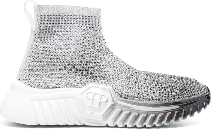 Strass Runner crystal-embellished sock sneakers