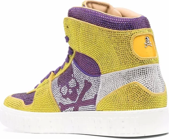 Strass Skull high-top sneakers - Image 3