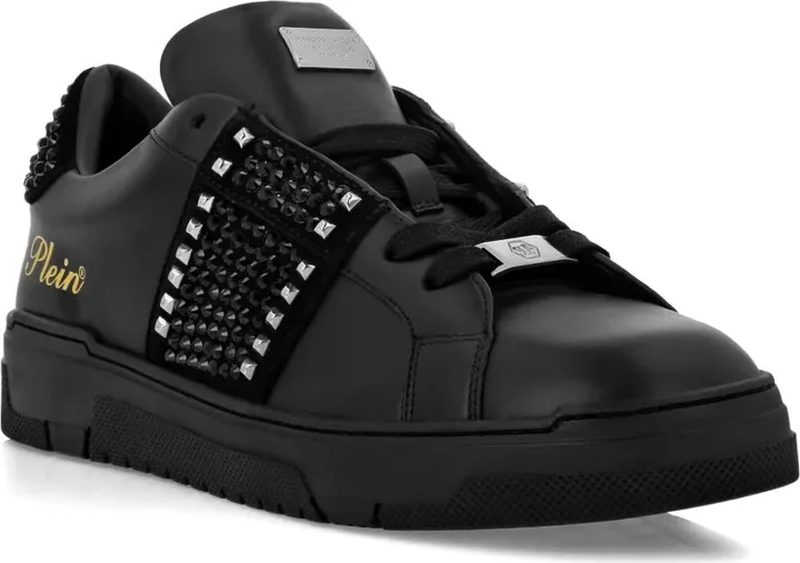 Strass Studs leather sneakers - Image 2