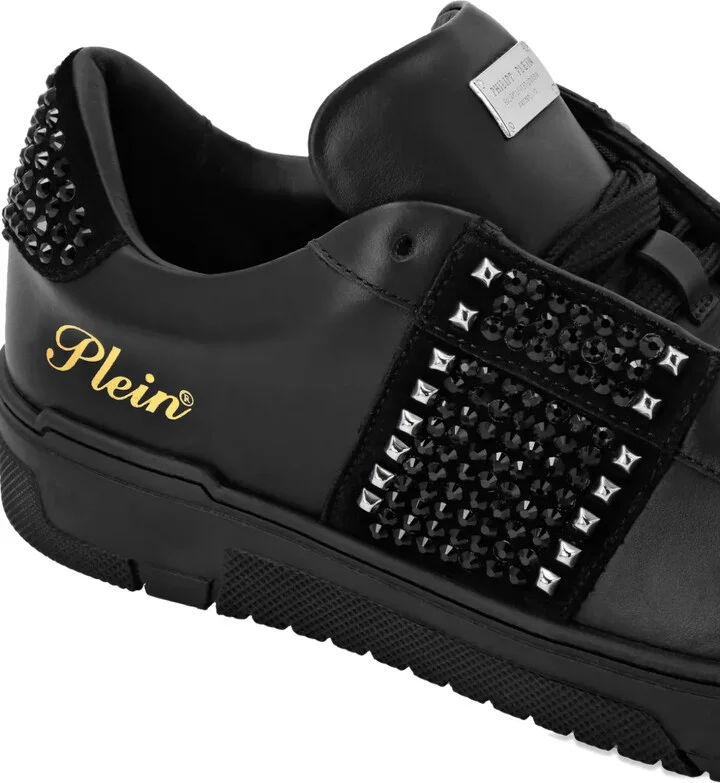 Strass Studs leather sneakers - Image 4