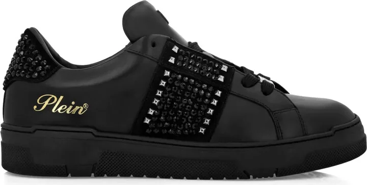 Strass Studs leather sneakers