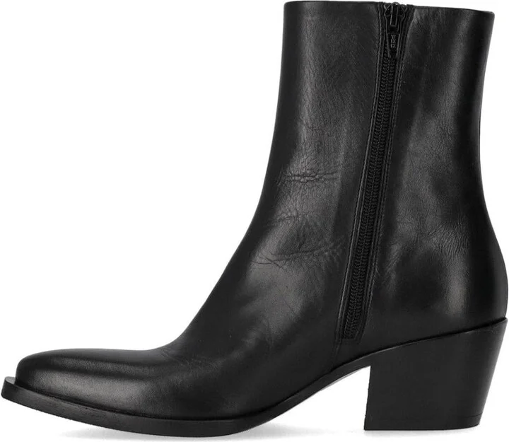 Strategia Black Heeled Ankle Boot - Image 3