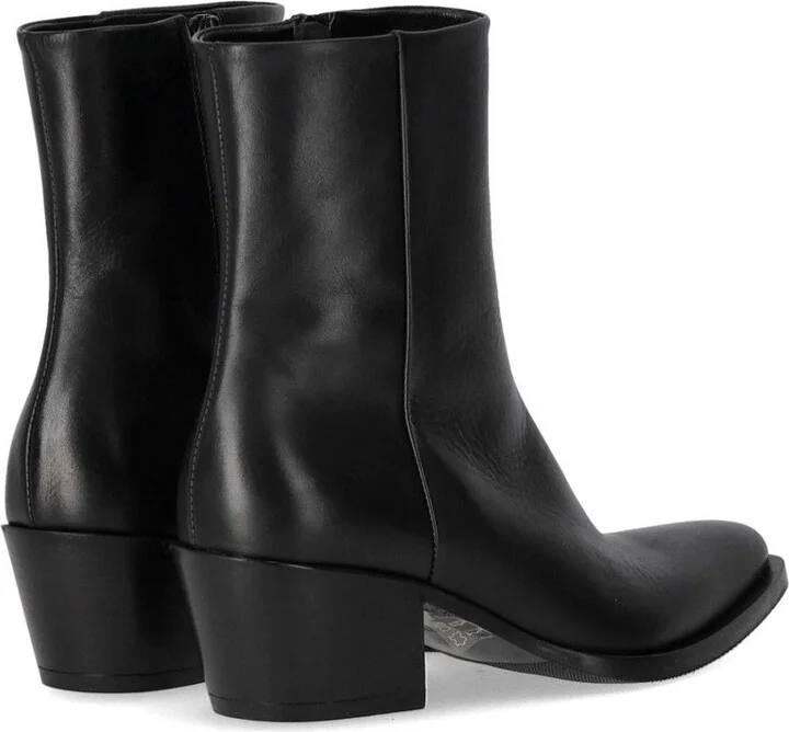 Strategia Black Heeled Ankle Boot - Image 4