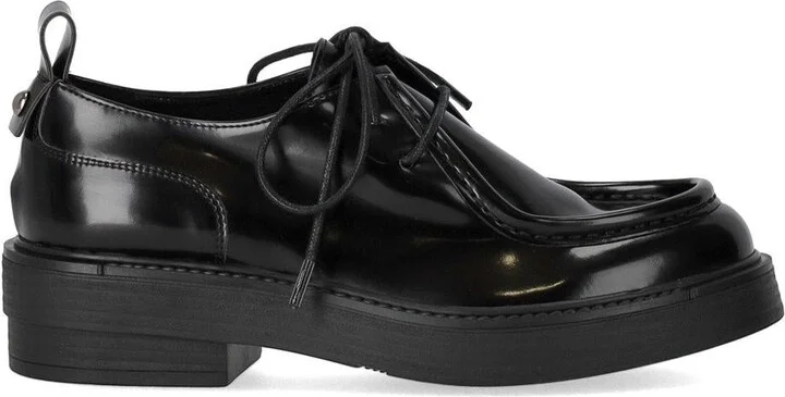 Strategia Black Lace-Up Shoe