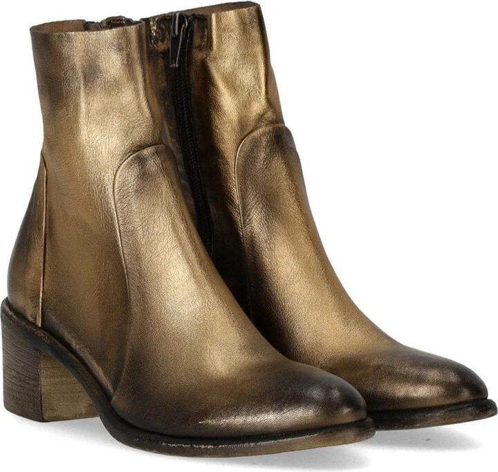 Strategia Gemma Gold Heeled Ankle Boot - Image 2