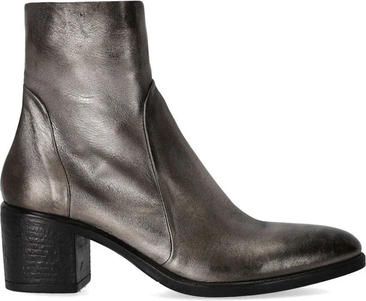 Strategia Grey Heeled Ankle Boot