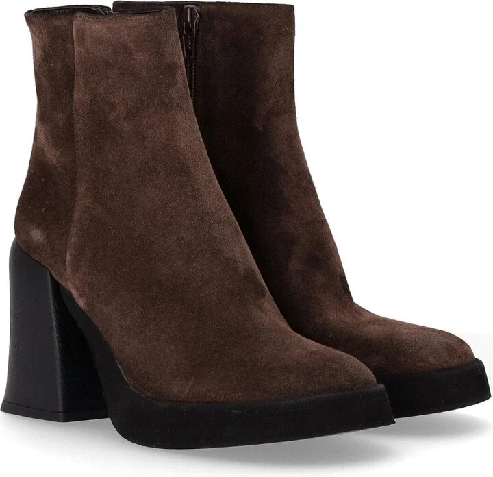 Strategia Hombre Brown Heeled Ankle Boot - Image 2