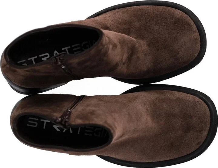 Strategia Hombre Brown Heeled Ankle Boot - Image 5