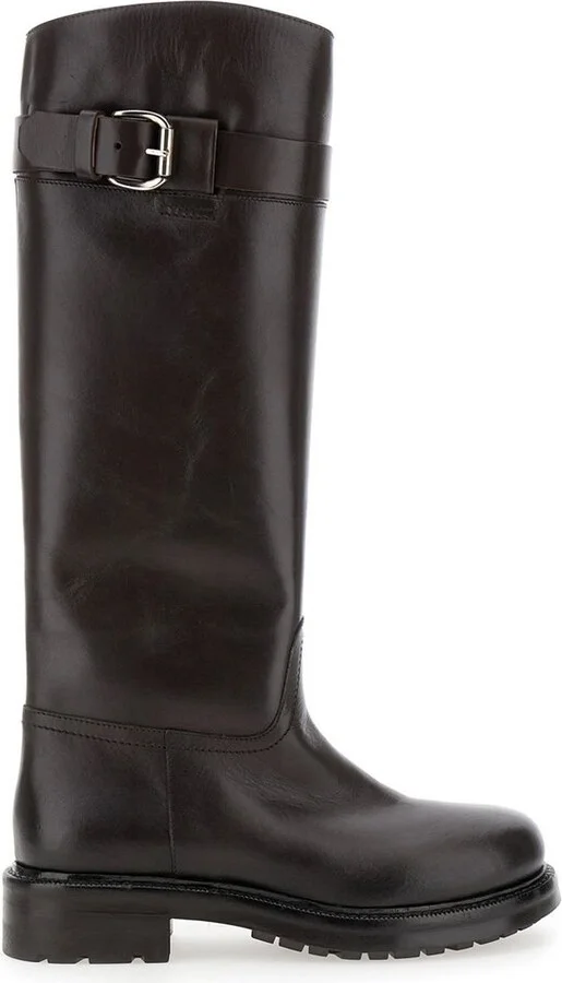 Strategia Knee High Buckle Boots