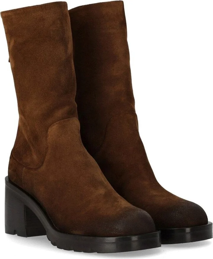 Strategia Life Brown Heeled Ankle Boot - Image 2