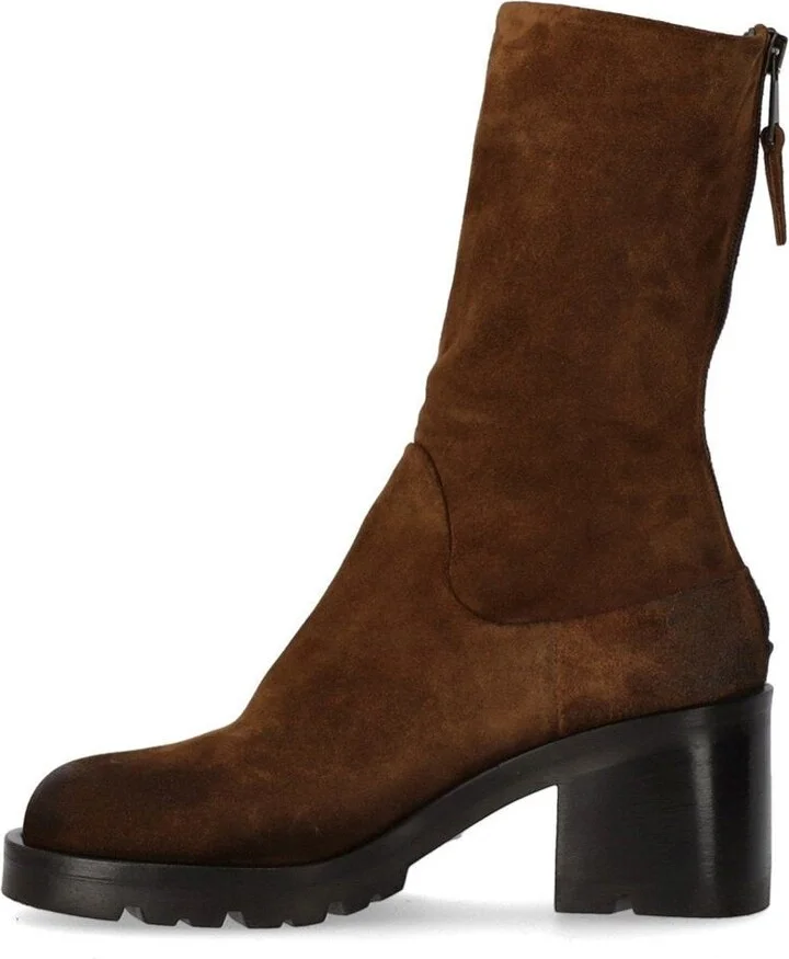 Strategia Life Brown Heeled Ankle Boot - Image 3