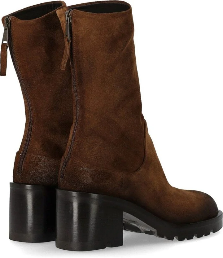 Strategia Life Brown Heeled Ankle Boot - Image 4