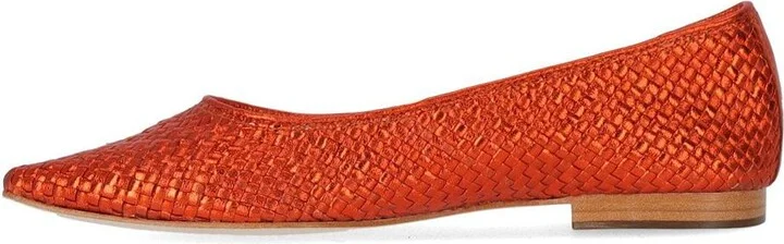 Strategia Liya Orange Ballet Flat Shoe - Image 3