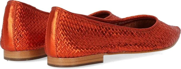 Strategia Liya Orange Ballet Flat Shoe - Image 4