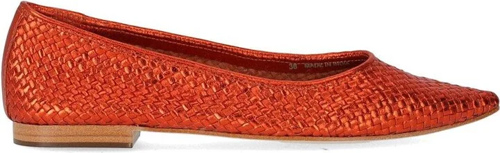 Strategia Liya Orange Ballet Flat Shoe
