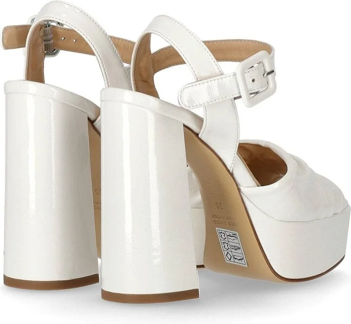 Strategia Rain White Heeled Sandal - Image 4