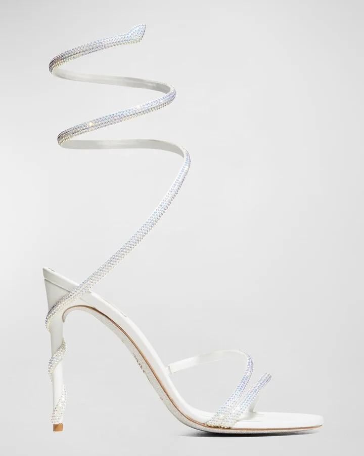 Strauss Snake Ankle-Wrap Sandals