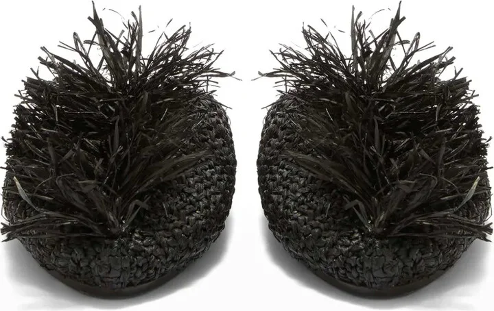 Straw-Embellished Slippers - Image 4
