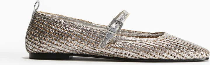 Straw Mary Janes