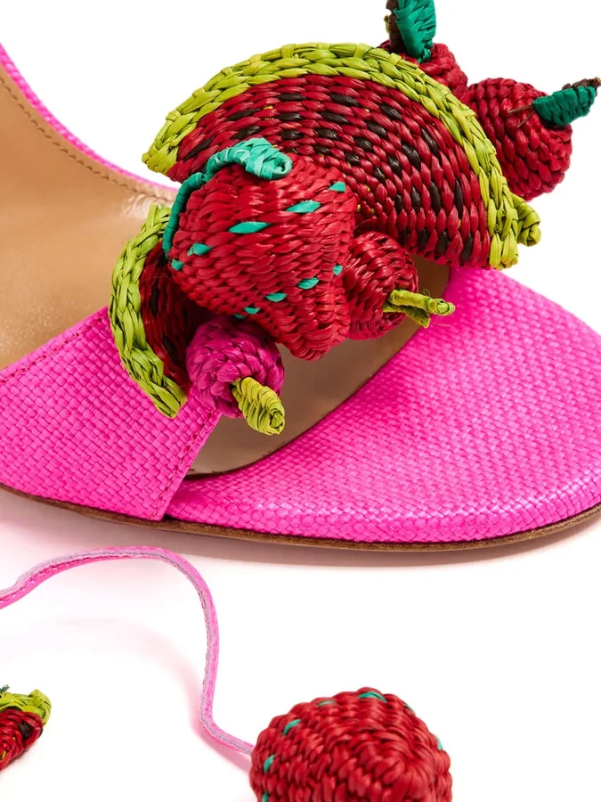 Strawberry Punch 105mm leather sandals - Image 2