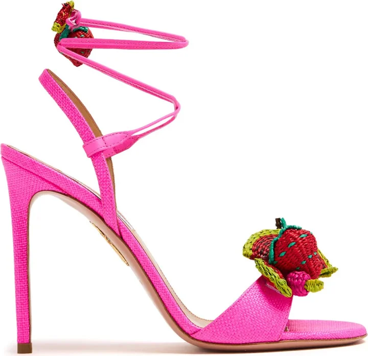 Strawberry Punch 105mm leather sandals
