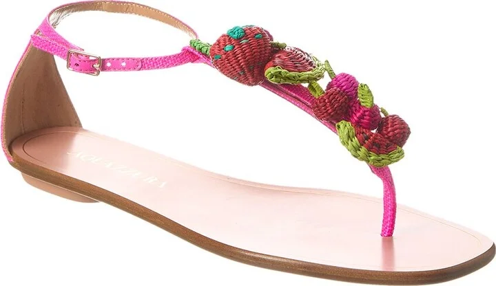 Strawberry Punch Raffia Sandal