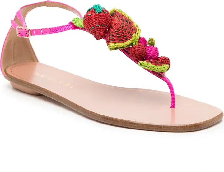 Strawberry Punch woven-embellished sandals - Image 2